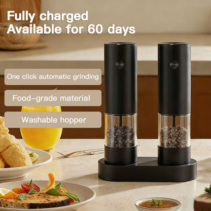 Smart Rechargeable Electric Mill Set